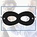 AIMIKE Superhero Masks, Kids Party Dress Up Masks, 12Pcs Black with 100 Superhero Stickers