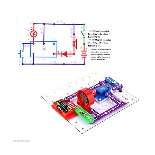 VFENG-335-Circuit-Kits-for-Kids-Circuit-Experiment-Kits-Science-Kits-Electric-Circuit-Kits-With-31-Snap-parts-Educational-Science-Kit-Toy-Boys-Girls VFENG 335 Circuit Kits for Kids Circuit Experiment Kits Science Kits Electric Circuit Kits With 31 Snap parts…