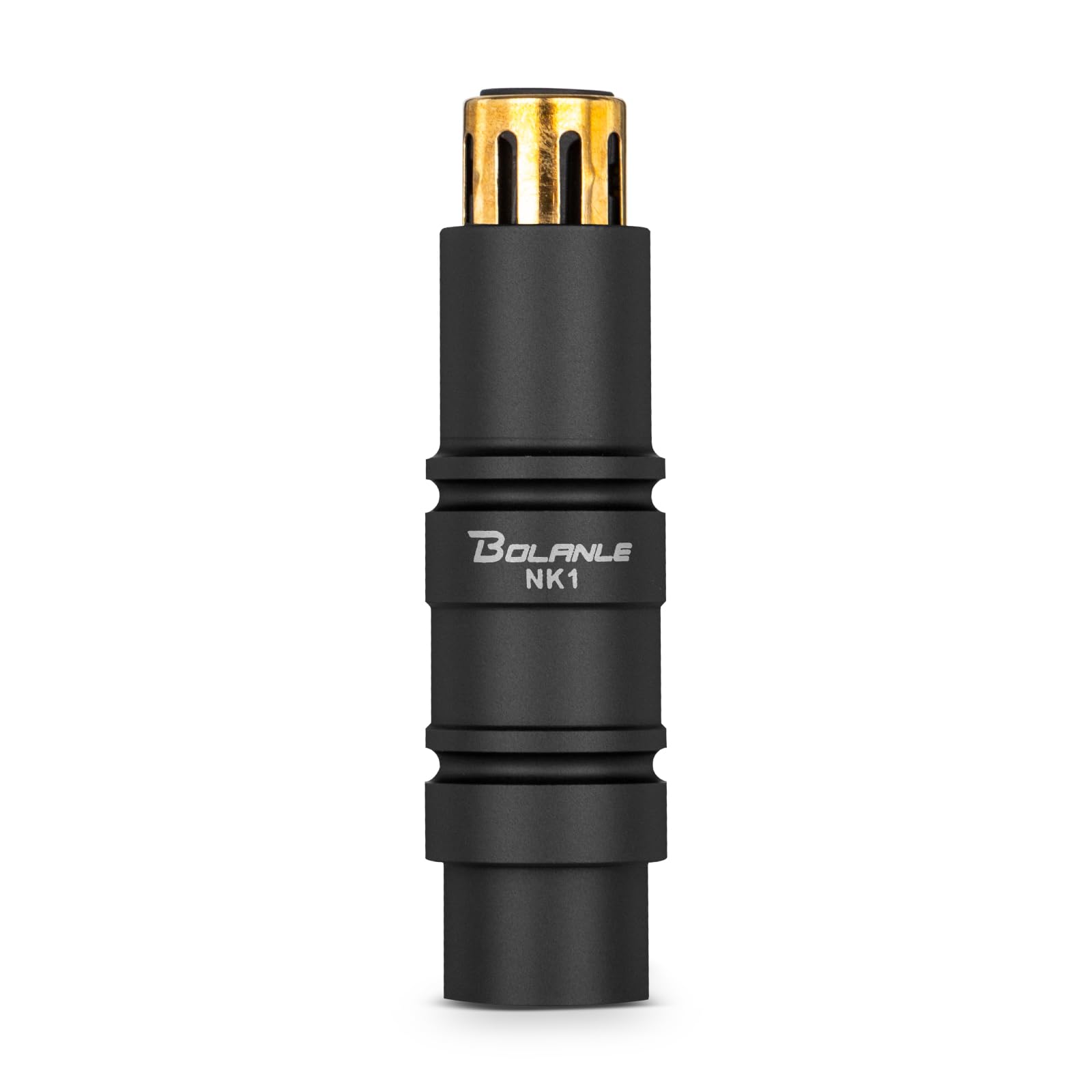 Photo 1 of Bolanle Microphone Preamps 28dB Gain XLR Male to Female Adapter with Gold-Plated Connectors, 48V Phantom Power for SM7B/SM58 Mics, Mixer, Sound Card (Black)