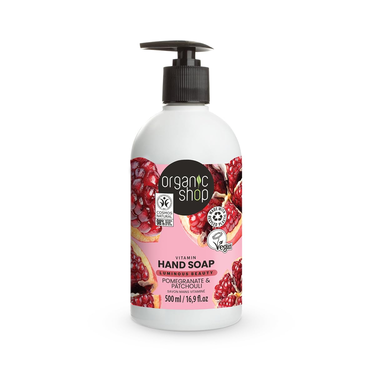 Organic Shop Hand Soap Vitamin Pomegranate & Patchouli, 500 ml
