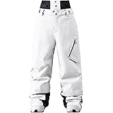 WOWULOVELY Womens Mens Ski Pants Baggy Cargo Snow Pants Loose Fit Waterproof Windproof Insulated Warm Insulated Winter Sport