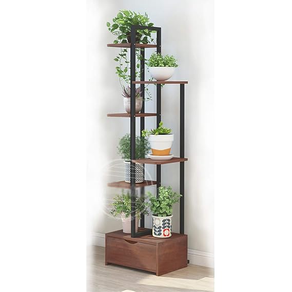 ZRHJ Estante de Flores de Interior con Soporte de Planta de cajón ...