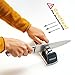 Knife Sharpener + Sheath for Perfect Sharp Knives | Chef Kitchen Knife Sharpener + Knife Edge-Guard Set | 2 Stage Knife Sharpening System Restores your Damaged Blades in Seconds by Redpeaq