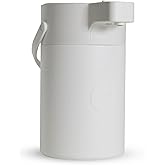 Hastings Collective Airpot Coffee Dispenser with Pump 2.5 Liter - Insulated Stainless Steel Thermal Coffee Carafe 12 Hour Hot/24 Hour Cold - Hot Beverage Dispenser for Water Coffee Tea (White)