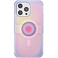 PopSockets iPhone 14 Pro Max Case with Phone Grip and Slide Compatible with MagSafe, Wireless Charging Compatible - Aura
