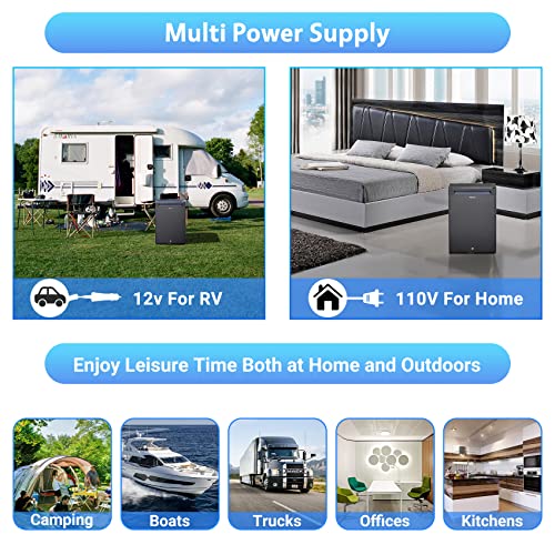 Smad Compact Mini Fridge Quiet No Noise Absorption Refrigerator With