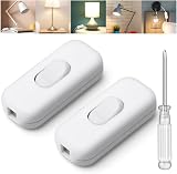 AXFEE 6A Double Pole Inline Cord Switch 2-Pack Torpedo White 250V view 8