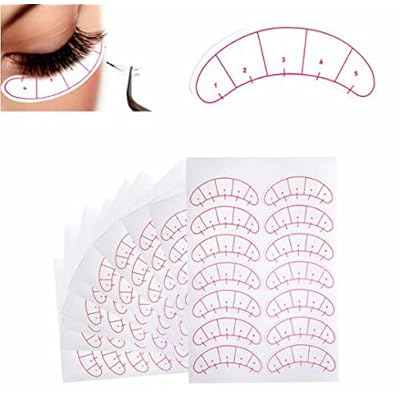 140 Pcs Paper Patches 3D Eyelash Under Eye Pads Patch Lash False Eyelash Extension Paper Patches Eye Tips Sticker Wraps Make Up Tools beauty eyelash sticker