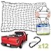 Angooni Truck Bed Cargo Nets | 4x6 Ft Stretches to 8x12 Ft for Pickup Truck, 4
