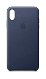 Apple iPhone Xs Max Leather Case - Midnight Blue