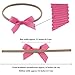 Ncmama Baby Girls Grosgrain Ribbon Hair Bows Nylon Elastic Headband for Newborn Infant Toddler Hairband Pack of 10