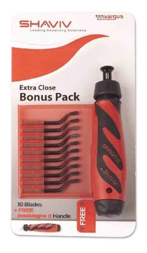Shaviv 29250 Bonus Pack for Extra Close Work Mango IIE with 10 x E100 Blades