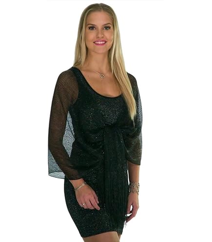 Black Sequin Beaded Shawl Flower Wedding Party Gift Evening  Wrap/Wedding/new Year Eve/Formal Event/ at Amazon Women's Clothing store