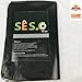 SES.CO 12x15 Inches Glossy Black Plastic Merchandise Bags Die Cut Shopping Bags Retail Bags(100 Pack)