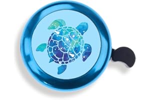 WIRESTER Cute Aluminum Round Bike Bell, Classic Ring Bicycle Bell, Bike Accessories Bell Ring for Adults Kids Girls Boys (Black, Red, Blue, Purple)