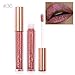 Sky Lipsticks MEIQING Women Glitter Waterproof Long Lasting Lip Gloss Bold Vivid Colorful Lipgloss Nude Glitter Shimmer Lipstick Lip Kit (#36)
