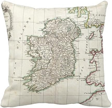 Vintage Map Of Ireland 1771 Pillow Case