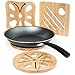 KIHR GOODS Trivet Set For Hot Dishes. 4 Heat Resistant Wooden Pot And Pan Holders For Table And Countertop.