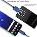 Power-7 USB Type C Cable 6.6Ft (3-Pack) Nylon Braided Long Cord USB C Fast Charging Sync Cable for LG G6 G5, Samsung Galaxy S8/S8+ Plus, Moto Z, Google Pixel, Nintendo Switch (Black/White/Blue)