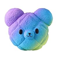 Highpot Jumbo Squishies Galaxy Bear Kawaii Squishy Slow Rising Cream Scented Stress Relief Toy for Kids/Adults (Blue)