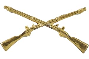 HMC INF. CROSSED RIFLES LAPEL PIN OR HAT PIN - VETERAN OWNED BUSINESS