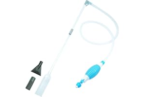 Fecsam Aquarium Water Changer with Silicone Hose (5.1ft), Fish Tank Siphon Vacuum Cleaner Accessories for Gravel & Sand Cleaning