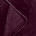 Amazon Brand – Pinzon Velvet Plush Blanket - Throw, Aubergine