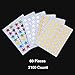 eBoot 2100 Count Star Stickers Gold Silver Colorful Self-Adhesive Stickers Stars