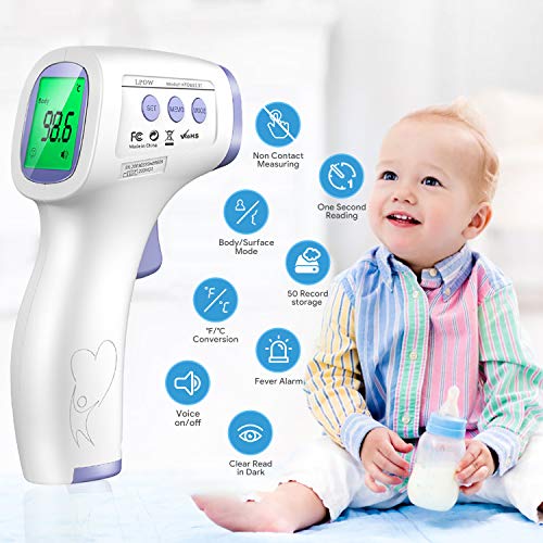 Non Contact Forehead Digital Thermometer for Adults and Kids, Medical