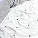 BuLuTu Forest Bear Kids Twin Duvet Cover Cotton 3 Pieces Duvet Cover Set Black and White Toddler Bedding Triangle Bedding with Zipper Closure for Teen Boys Girls,No Comforter