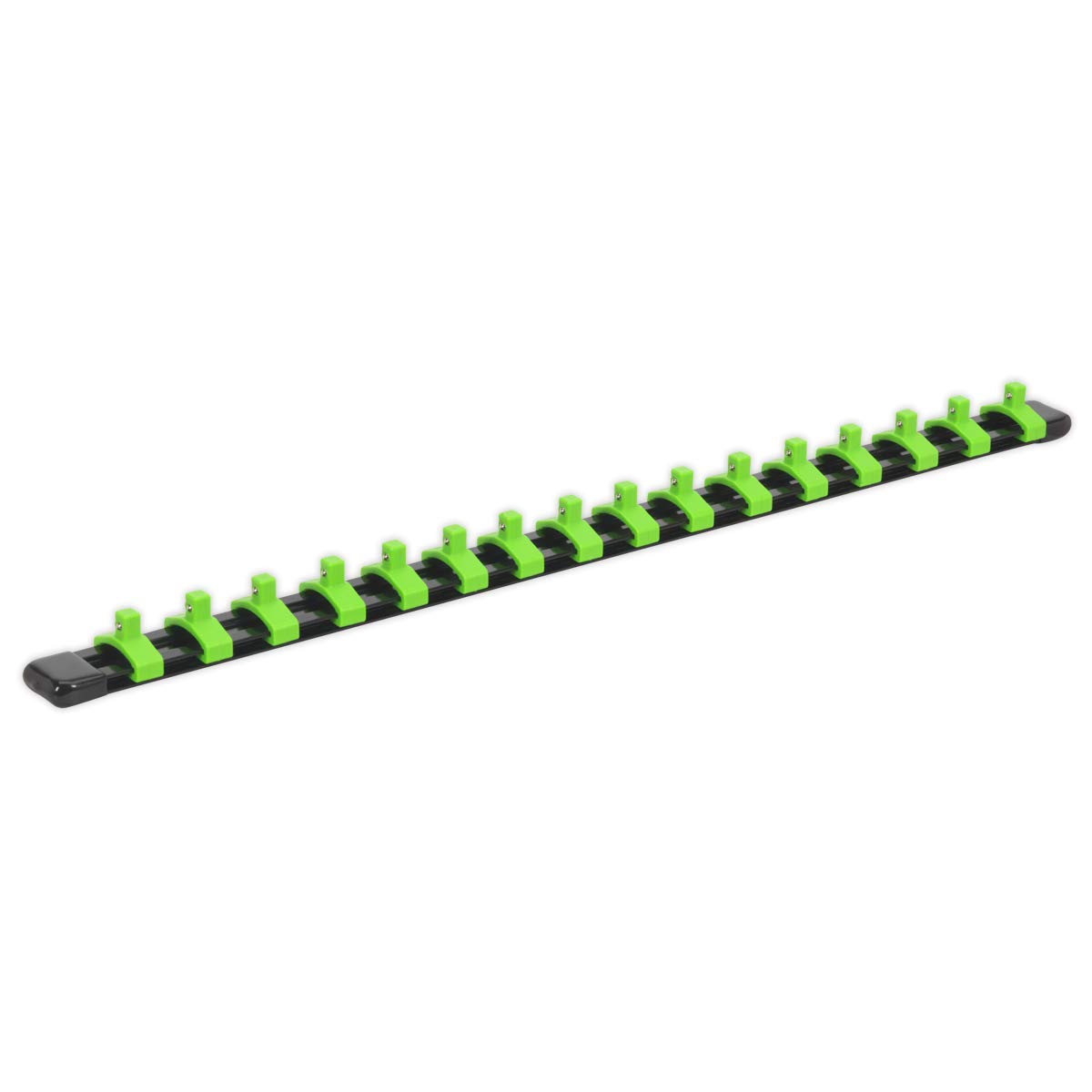 Sealey Ak27052Hv Socket Retaining Rail with 16 Clips 1/4in Sq Drive