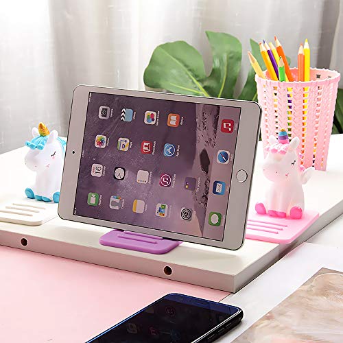 Unicorn Phone Holder - 3 Pack Adjustable Stand - Lovely Animal Desktop Cell Phone Stand, Creative Cartoon Multi-Function Desk Phone Stand, Smartphone Dock, Accessories Desk, Unicorn Gift for Girl