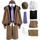 FAZA Edogawa Ranpo Cosplay Costume Full Set Anime Cosplay Outfit Detective Cloak