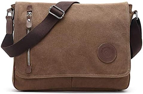 AUGUR Unisex Messenger Bag Casual Canvas Bag Shoulder Sling Bag