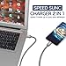 USB Type C Cable, (2 Pack 3FT) USB to USB C Cable Nylon Braided Fast Charger Cord Compatible Samsung Galaxy S10 S9 S8 Plus,Note 9 8,Google Pixel XL 2 3,LG G7 G6 V20 30 35,Moto Z2,HTC U12 U11(Grey)