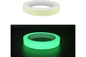 MOJOTORY Glow Tape, 33 Feet x 0.5 Inch, Waterproof, Luminous, Fluorescent, Glow in Dark Duct Tape for Stage, Stair, Outdoor