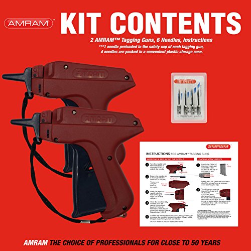 Amram Tagger Standard 2 Pack Tagging Gun for Clothing. Includes 6 Needles. - Thumbnail 2