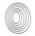 Mvchifay Cutting Dies Metal Stencils Scrapbooking Tool DIY Craft Carbon Steel Embossing Template for Paper Card Making (Oval Set)