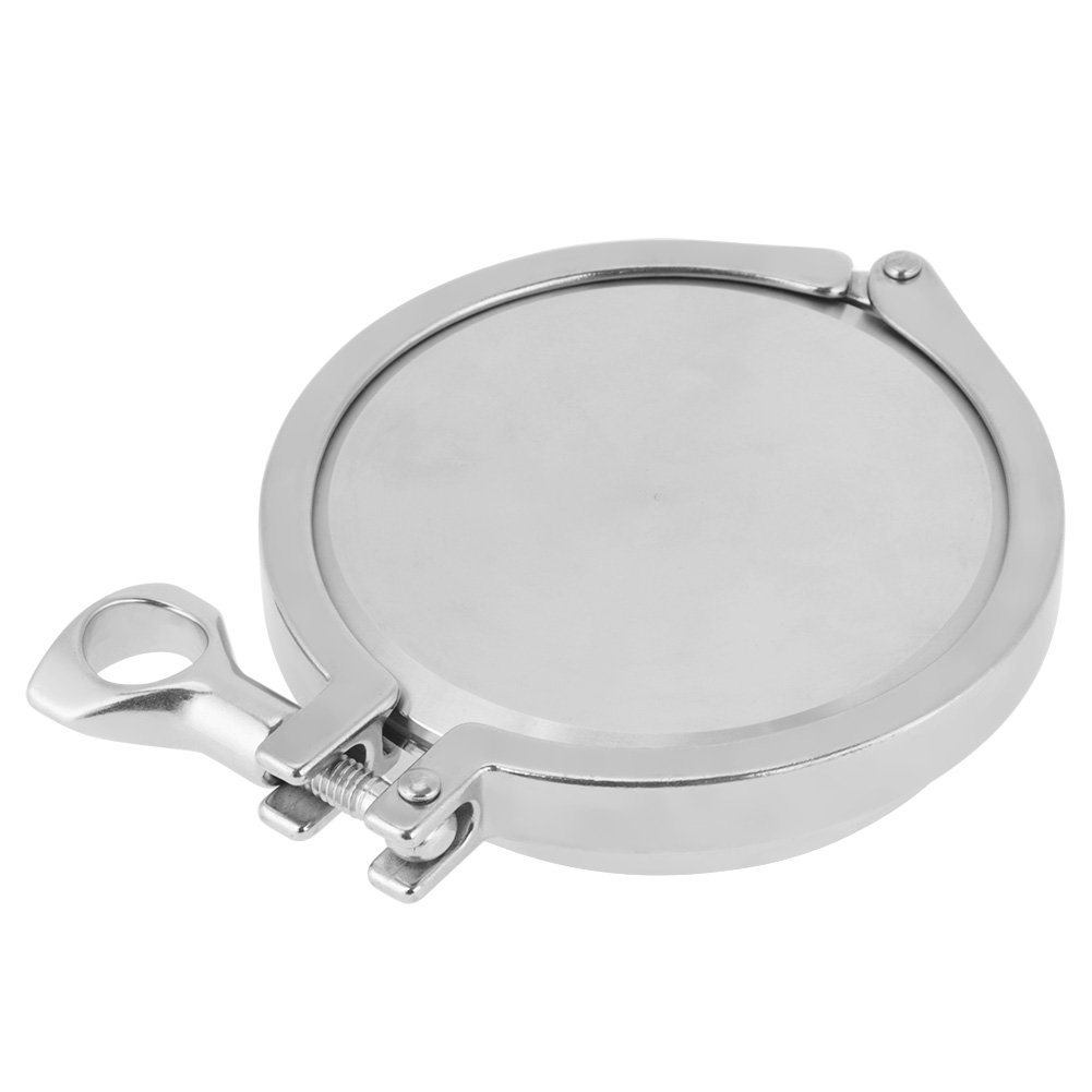 Weld Clamp Ferrule, Stainless Steel Sanitary Pipe Fittings Set Sanitary End Cap set, 102mm 4" End Cap+ Weld Ferrule+ Clamp +Gasket Sanitary Pipe Fittings