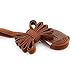 iSUN No Tie Shoelaces System with Elastic Laces - Brown - One Size Fits All Adult and Kids Shoes