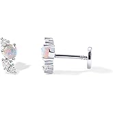 PAVOI 14K Gold Plated Sterling Silver Posts Dainty Mini Multi-Shape Flat Back Stud Earring Pack for Women | Helix Cartilage Piercing Jewelry