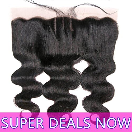 Best 13x4 Ear to Ear Lace Frontal Closure Pre Plucked With Baby Hair Real Brazilian Indian Virgin Hair Extensions Cheap Malaysian Peruvian Human Hair Body Wave Wholesale Price One Piece 8Inch
