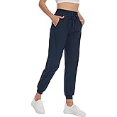 SEVEGO Women's 30"/32"/34"/36" Tall Inseam Joggers Lightweight Sweatpants Zipper Pockets Athletic Workout Lounge Pants