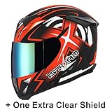 1STorm Motorcycle Full Face Helmet Star King Matt