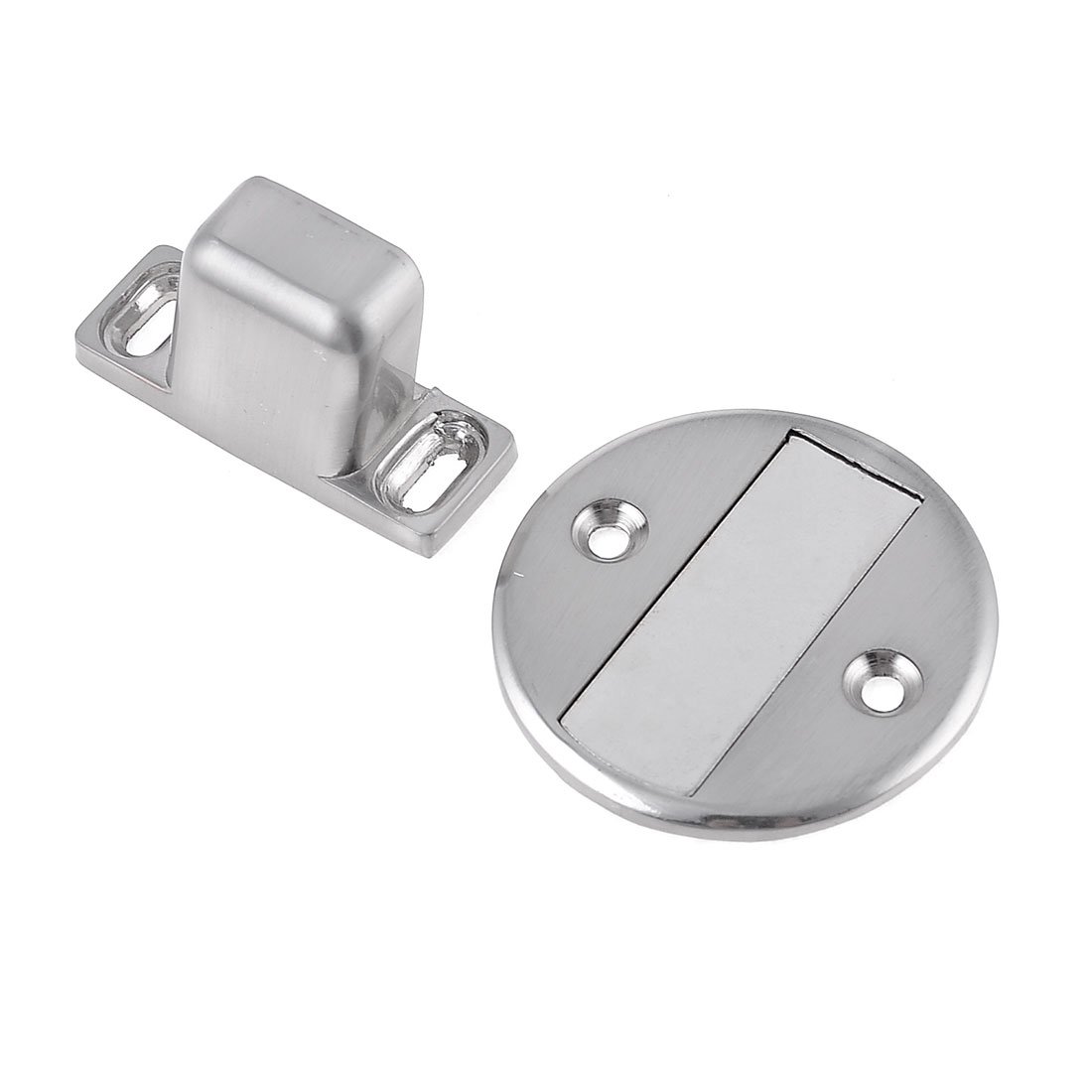 Sourcingmap Home Door Stop Stopper Holder Metal Interior Magnetic Catch with Screws