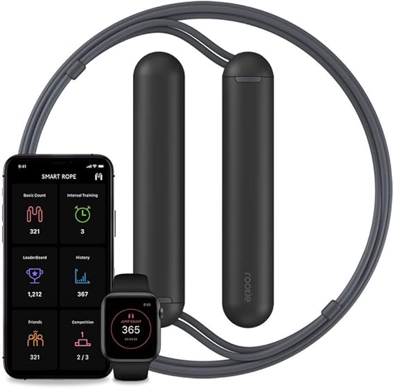Amazon Com Tangram Smart Jump Rope Rookie Black Sports
