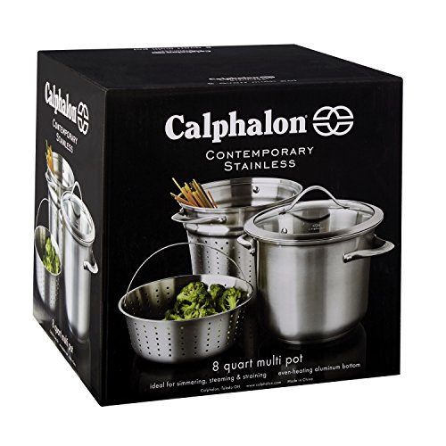 Calphalon Contemporary Stainless Steel Cookware/MultiPot, 8 quart