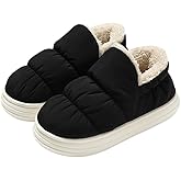 Epsion Winter Warm Boots for Women Men Indoor Plush Lined Slippers Outdoor Snow Booties Anti Slip Shoes