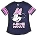 Disney Women's Fitted T-Shirt Minnie Mouse Football Jersey (Navy, XL)