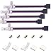 Kabenjee 5x 5pin RGBW/RGBWW LED Strip Light 10mm Wide Connection Cable,RGBW LED Stripe 17cm Long Converter Adapter Corner Connector to the Controller,Solderless Extension Connector Jumper(5 wire)